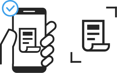 「レシートアップロード」または「EC納品書アップロード」ボタンからカメラを起動。